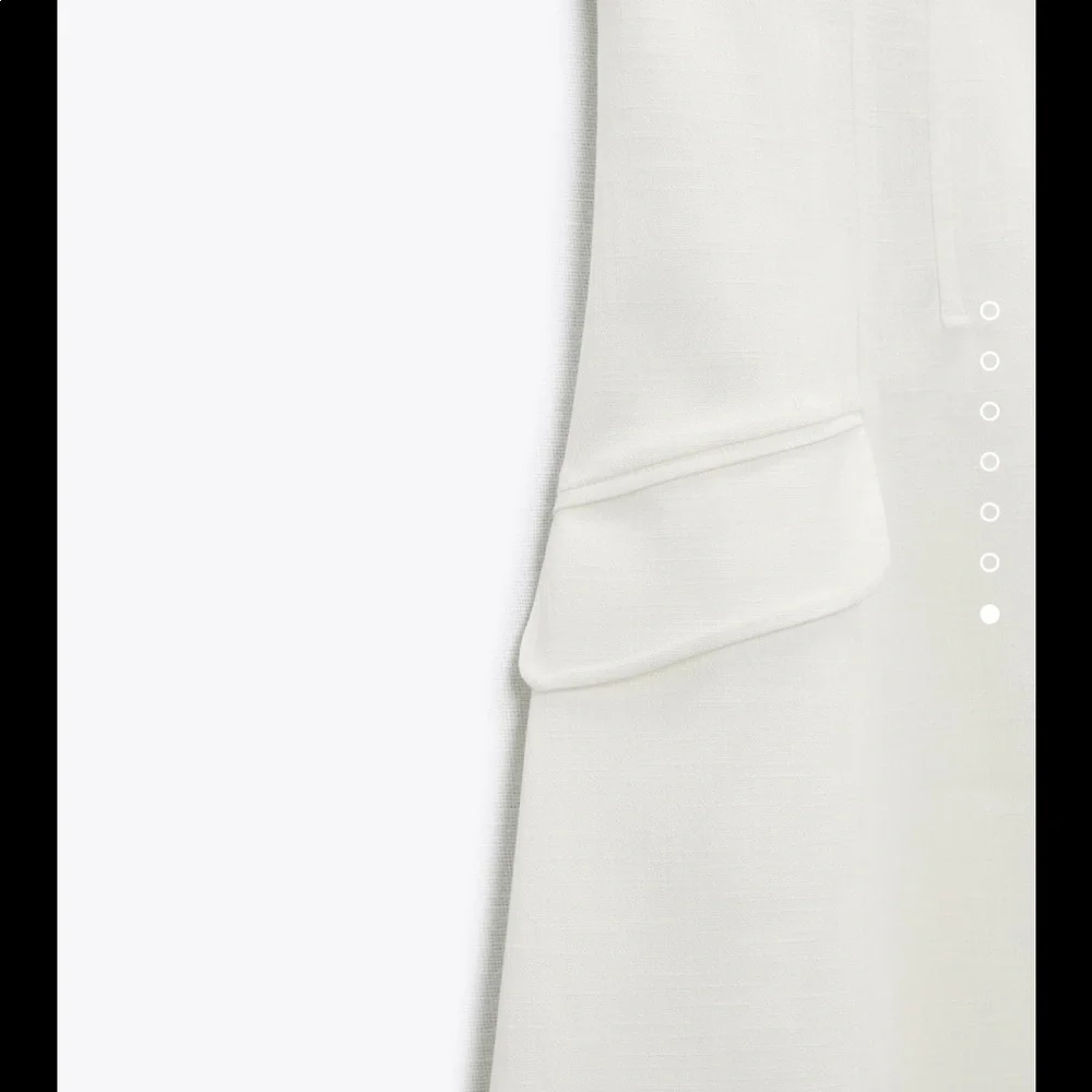 NWT Zara white textured dress - Picture 6 of 7